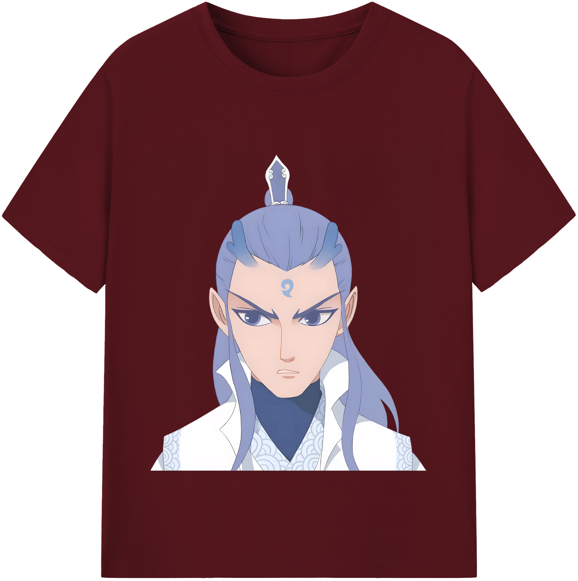 （画像用） Ne Zha 2 ナタ 魔童の大暴れ 綿100％半袖Tシャツ（フロントプリント）